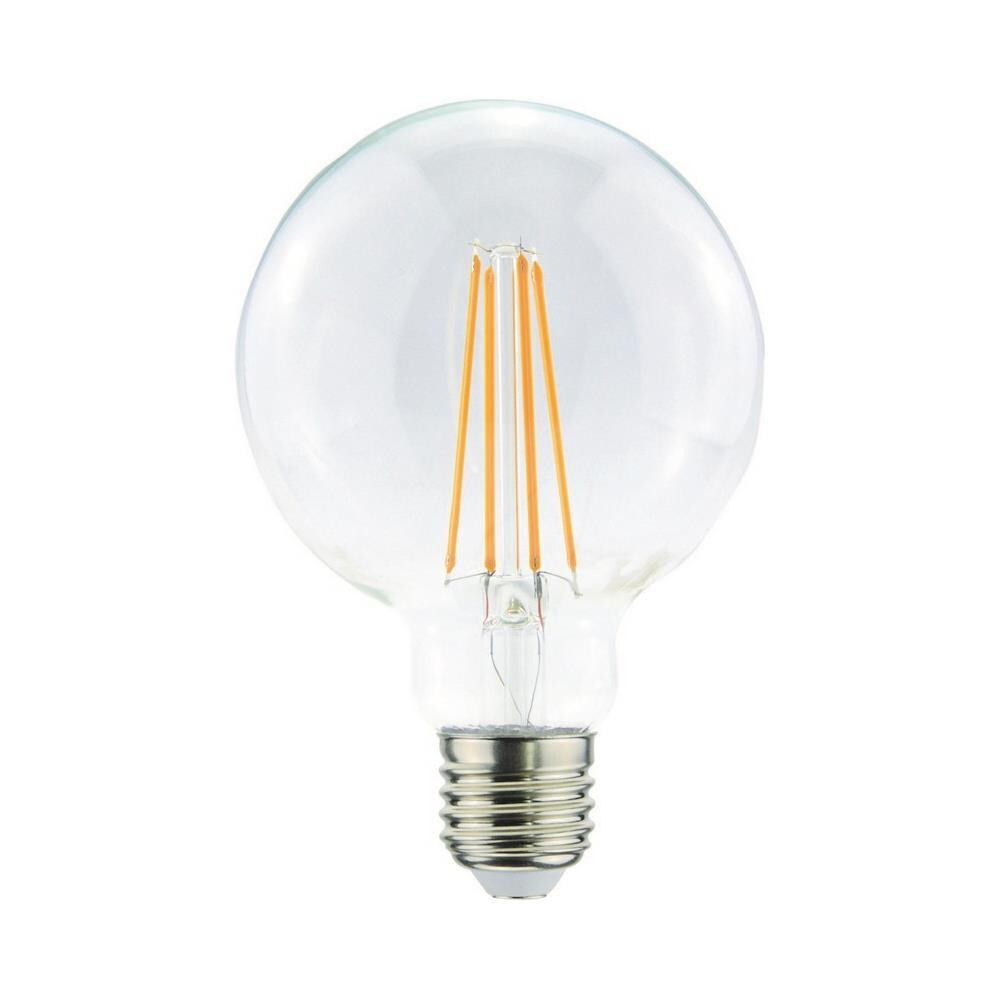 Lampadina Globo Trasparente In Vetro, 9,5 X 9,5 X 13,8 Cm, 1 X E27, 7,5w, 805lm, 2200k, 240v - Foto 1