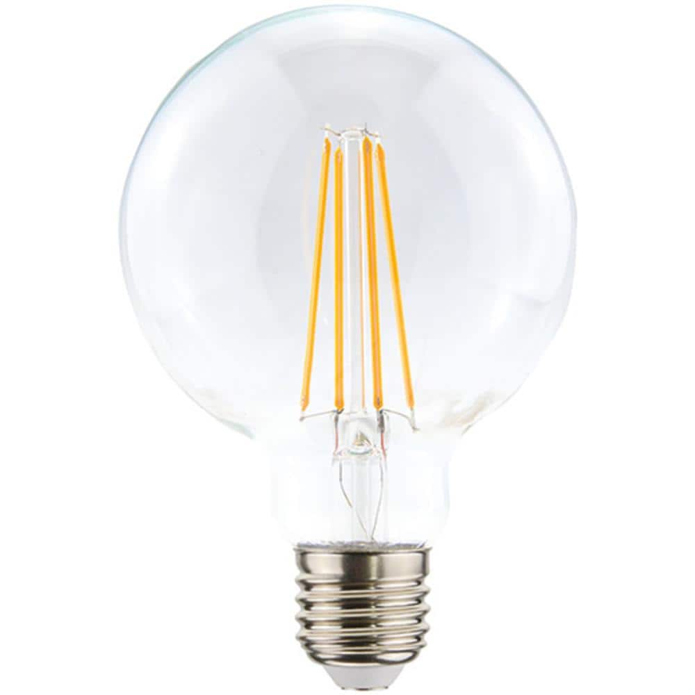 Lampadina Globo Trasparente In Vetro, 9,5 X 9,5 X 13,8 Cm, 1 X E27, 7,5w, 805lm, 2200k, 240v - Foto 5