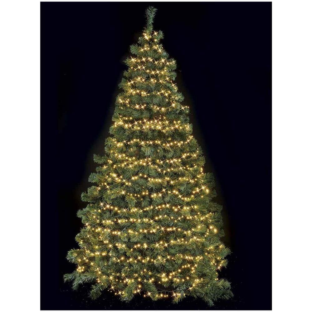 Filo Da 1500 Luci Led Natalizie Bianco Caldo 30 Metri Per Interni Ed Esterni - Foto 3