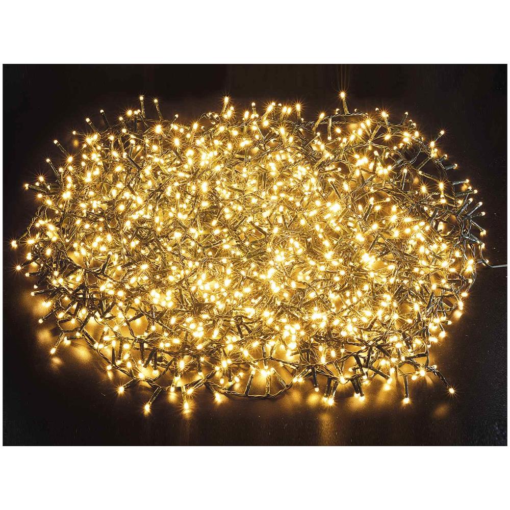 Filo Da 1500 Luci Led Natalizie Bianco Caldo 30 Metri Per Interni Ed Esterni - Foto 1