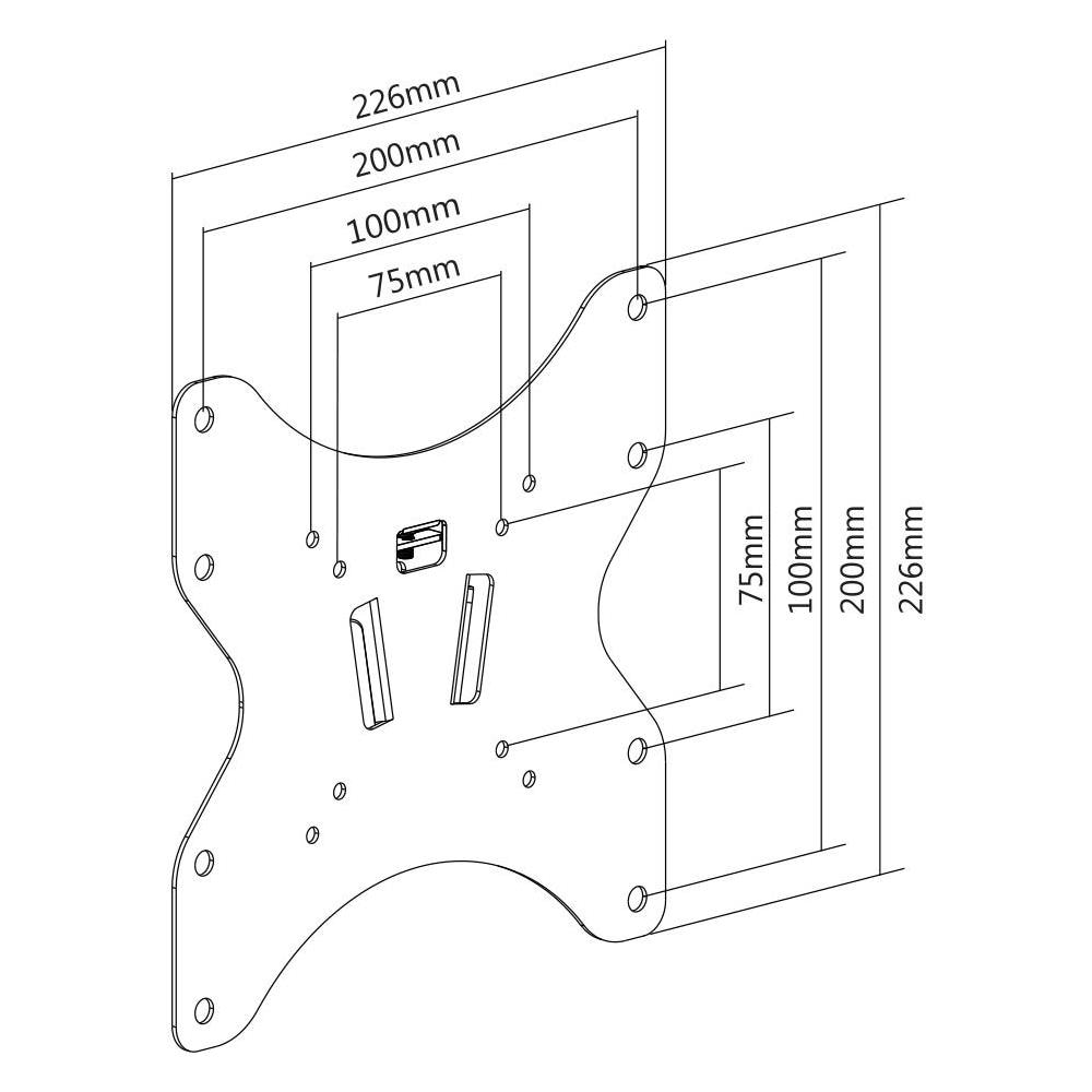 , Parete Fissa, 23""-42"", 35kg, 75x75-200x200 - Foto 4