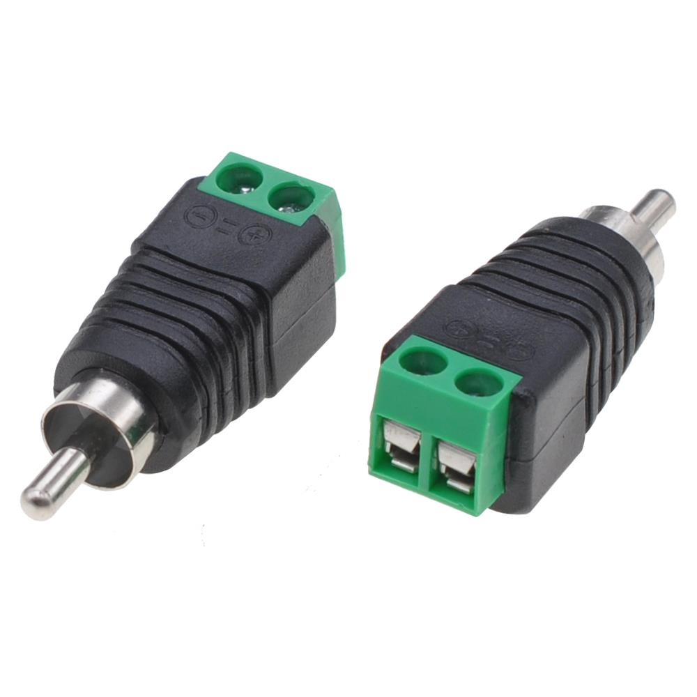 Adattatore Connettore Terminal Block 2-pin A Rca Maschio - Foto 1