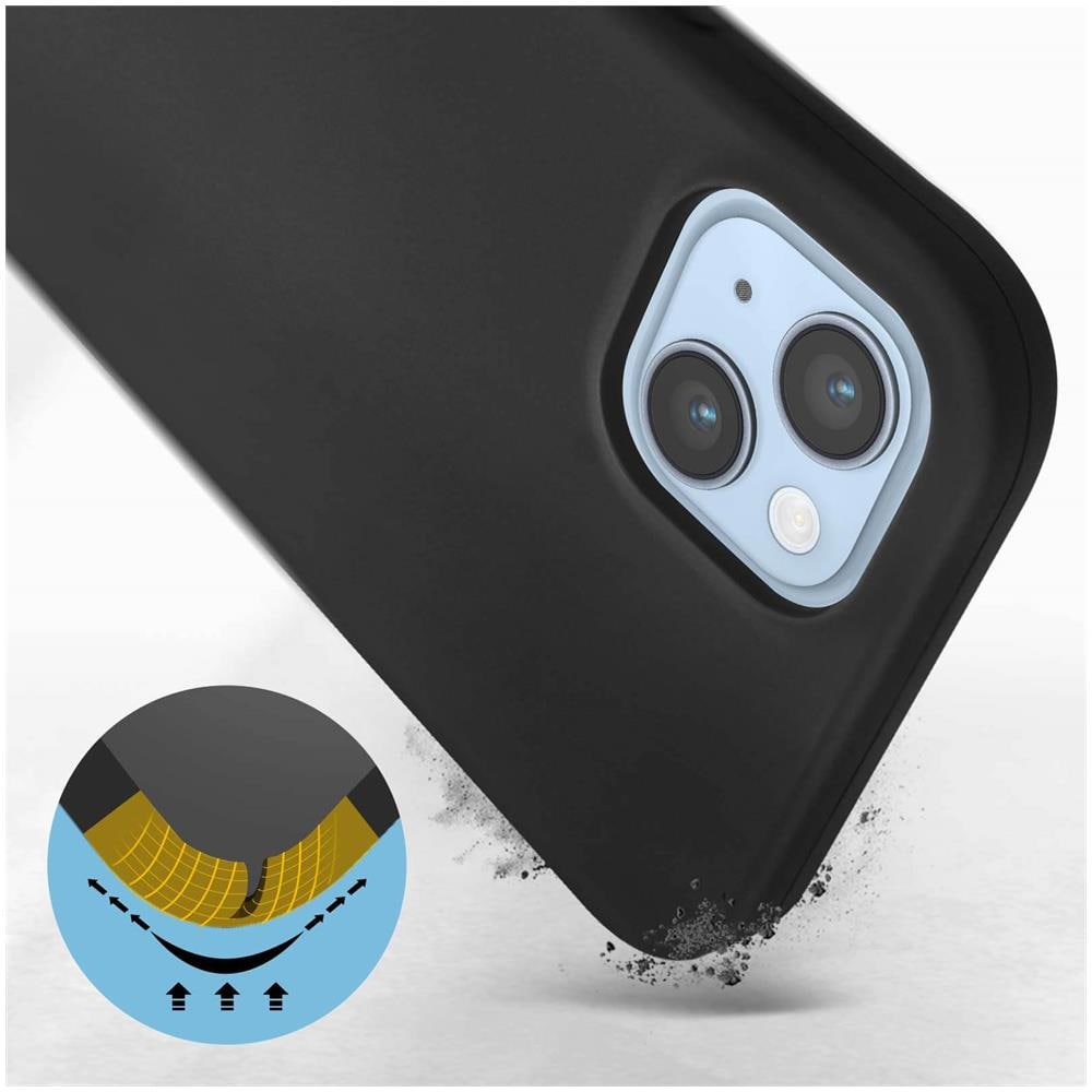 Cover Per Iphone 14 In Silicone Semi-rigido Soft-touch Nera - Foto 2