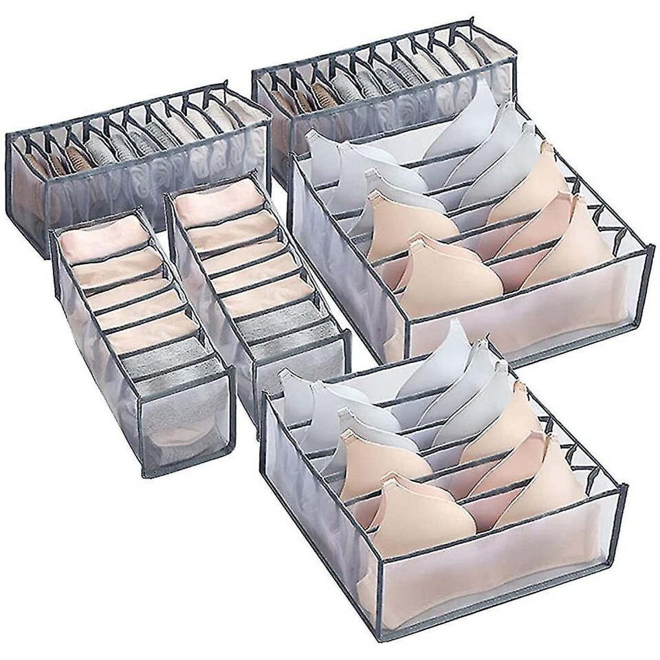 ASelected Organizer Trasparenti Per Cassetti - Set Da 4 - 19,7x13,9x7,7 Cm