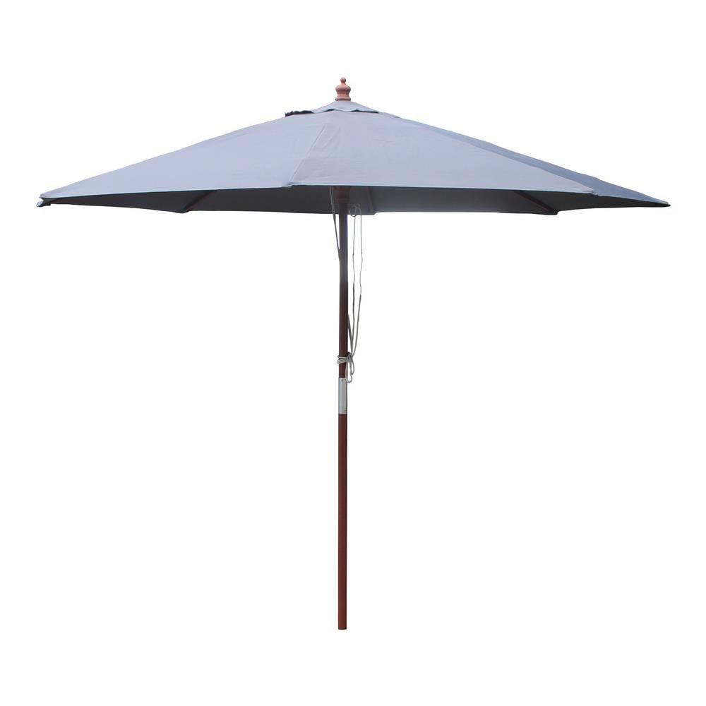 Napoli Ombrellone Rotondo Grigio - Foto 1