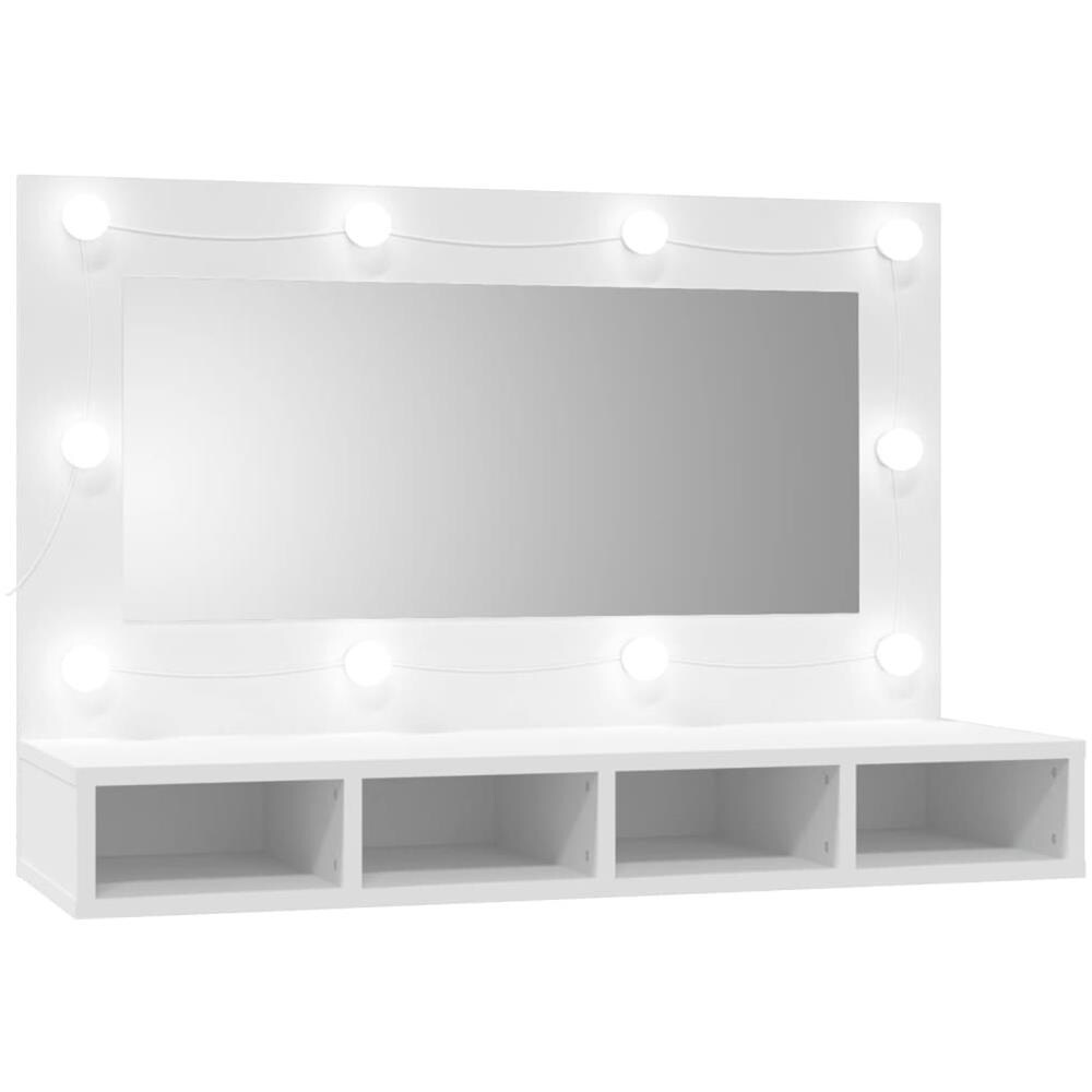 Mobile A Specchio Con Led Bianco 90x31,5x62 Cm - Foto 2