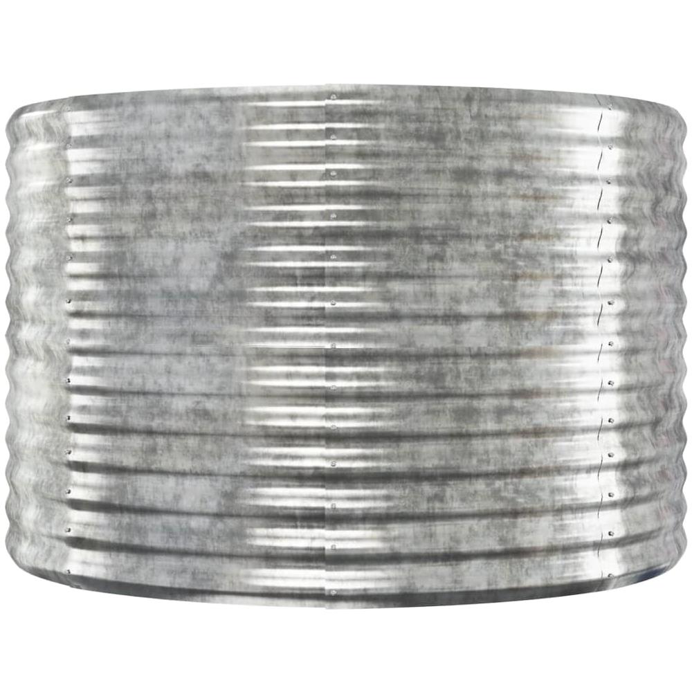 Letto Giardino Acciaio Verniciato Polvere 100x100x68cm Argento - Foto 2