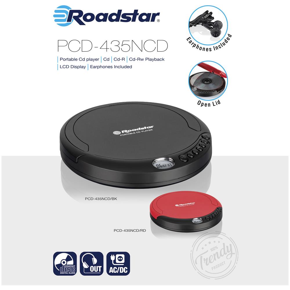 Pcd-435ncd /bk Lettore Cd, Cda, Cd-r, Cd-rw Discman Portatile Auricolari Inclusi Display Lcd Nero - Foto 8