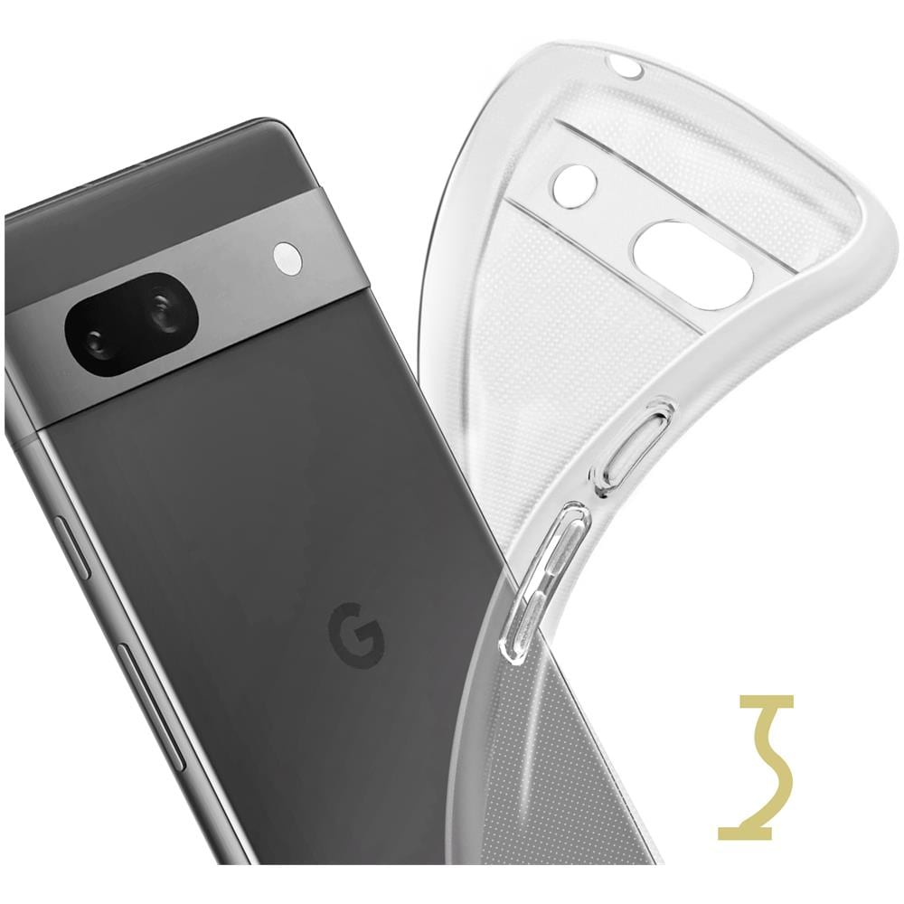 Cover Per Google Pixel 7a Silicone Flessibile Sottile E Leggera Trasparente - Foto 5