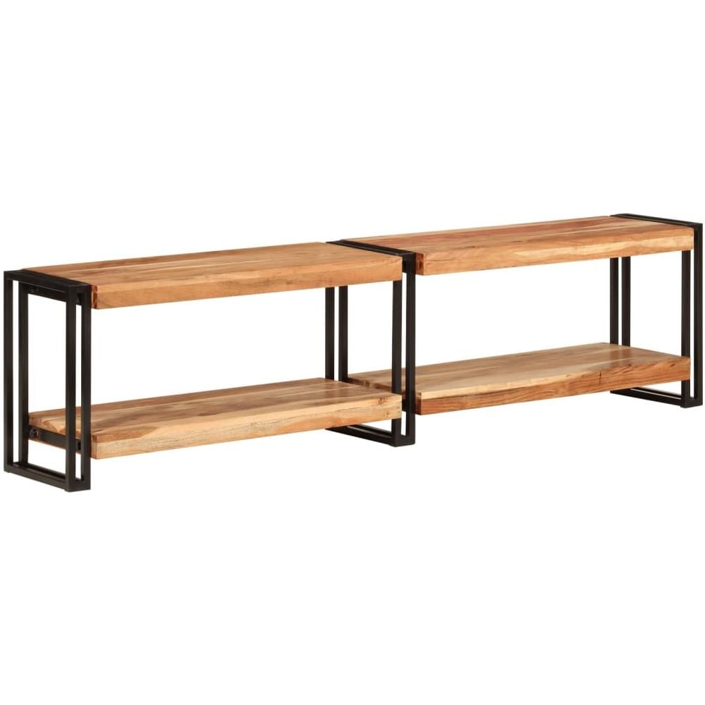 Mobile Porta Tv 160x30x40 Cm In Legno Massello Di Acacia - Foto 1