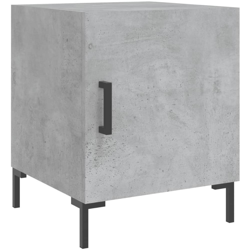 Comodini 2 Pz Grigio Cemento 40x40x50 Cm In Legno Multistrato - Foto 3