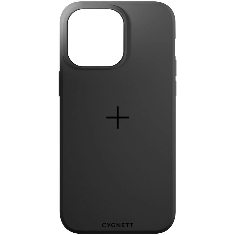 Cover MagSafe per iPhone 15 Plus silicone trasparente bordo cromato nero - Italiano