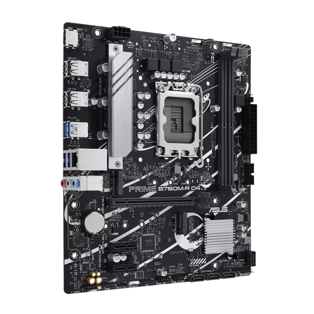 Scheda Madre PRIME B760M-R D4 Socket LGA1700 Chipset Intel B760 microATX - Foto 2