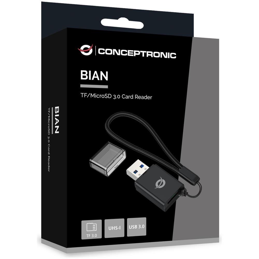 BIAN07B Lettore di Schede USB 3.2 Gen 1 (3.1 Gen 1) Type-A Nero - Foto 5