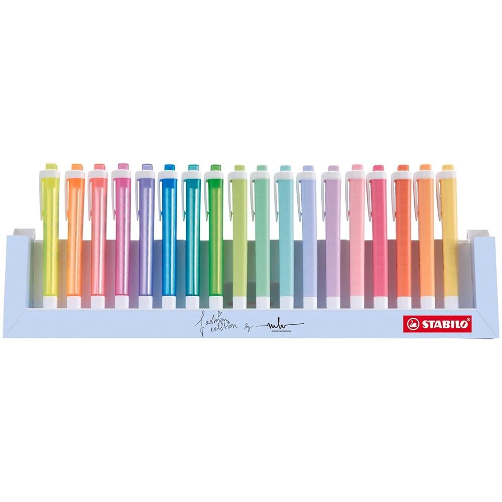 swing cool - Evidenziatore - Desk-Set - 18 Colori Assortiti 8 NEON + 10 Pastel - Foto 1