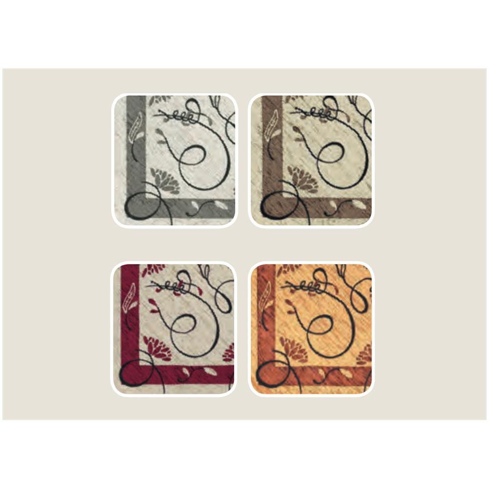 Copritavolo Salotto Cucina Cinigliato Lavorazione Jacquard Modello Gold 100x100 Grigio - Foto 5