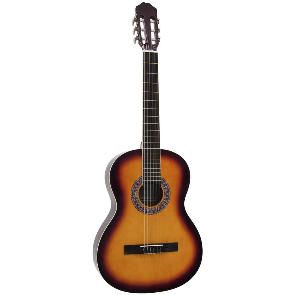Chitarra Classica 4/4, Sunburst Top Abete Tastiera Palissandro Ac-303 - Foto 1