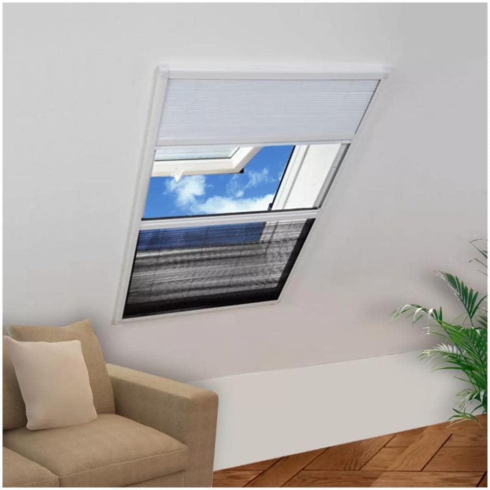 Zanzariera Plissettata In Alluminio 60x80 Cm Con Tendina - Foto 1