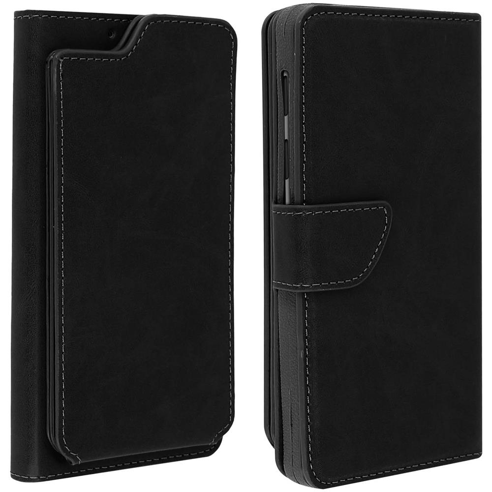 Custodia Smartphone 5,0"" A 5,3'' Universale Portafoglio Porta-carte Nero - Foto 1