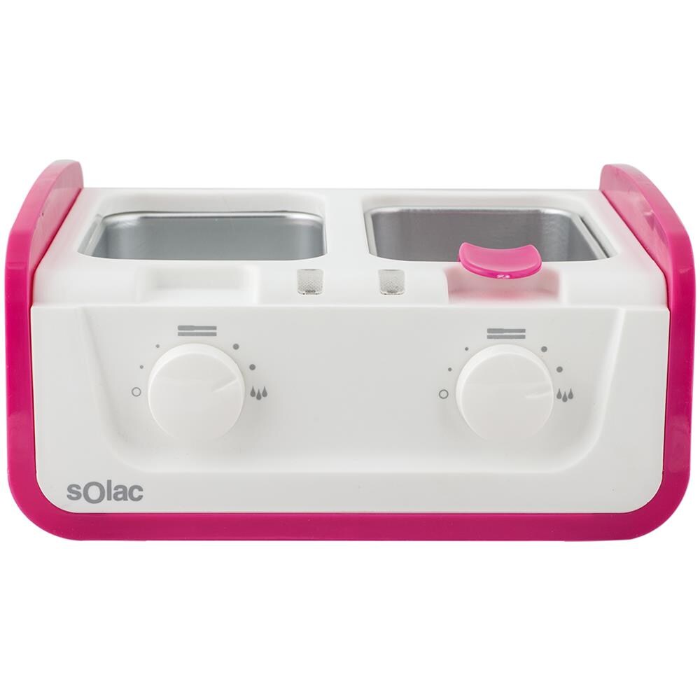 Scaldacera Per Depilazione Con Doppio Scompartimento Dc7502 325w Bianco Rosa S0425702 - Foto 2