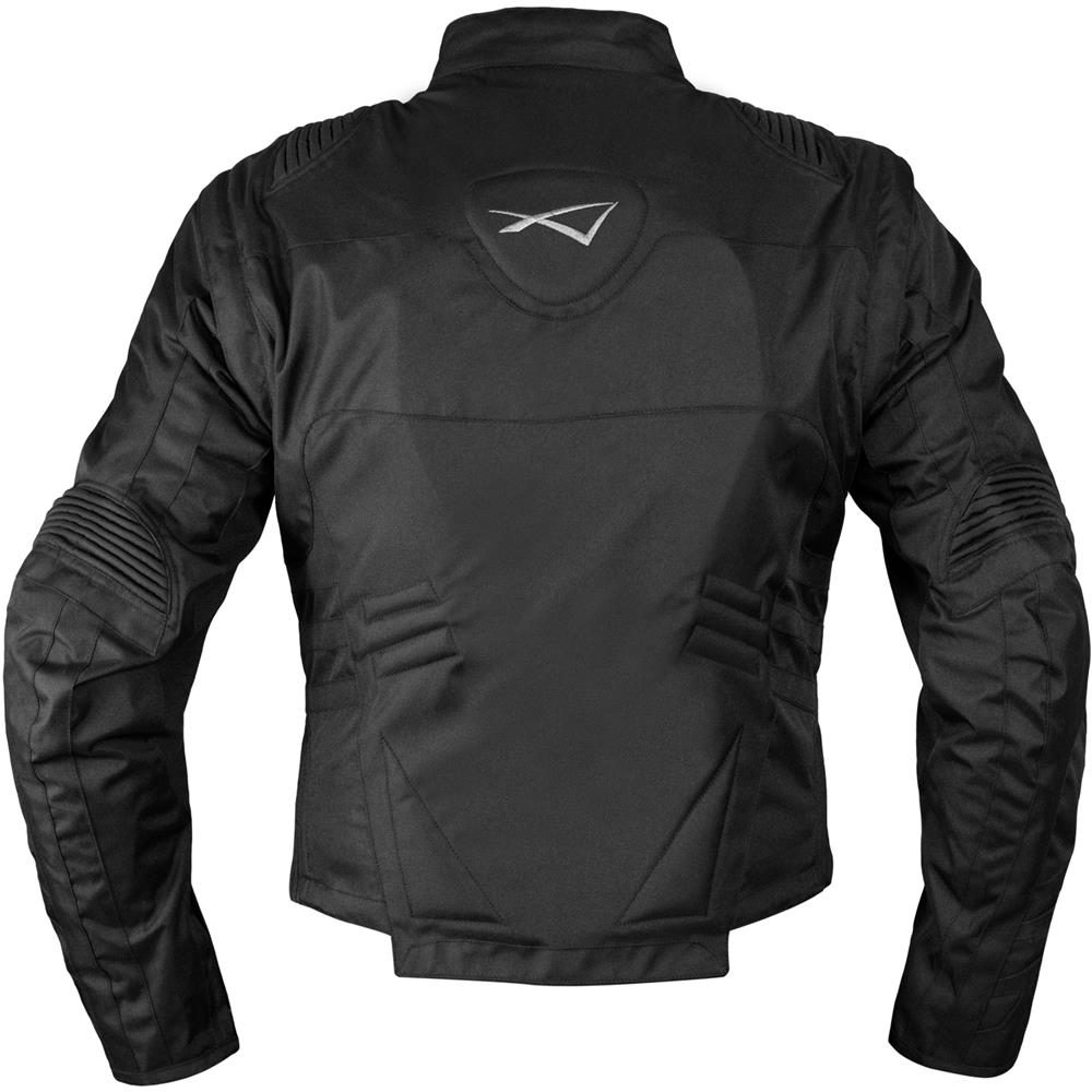 Giacca Moto Tessuto Cordura Manica Staccabile Racing Sport Touring Nero S - Foto 2