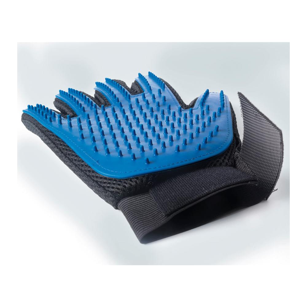 Guanto Soft Touch Con Setole In Silicone E Chiusura A Strappo Per La Toelettatura Di Cani E Gatti - Foto 1