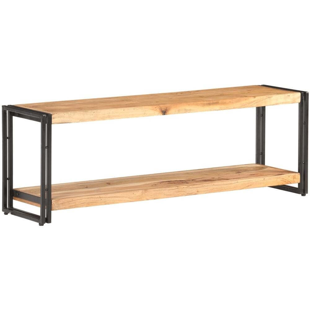 Mobile Porta TV 120x30x40 cm in Legno Massello di Acacia - Foto 1
