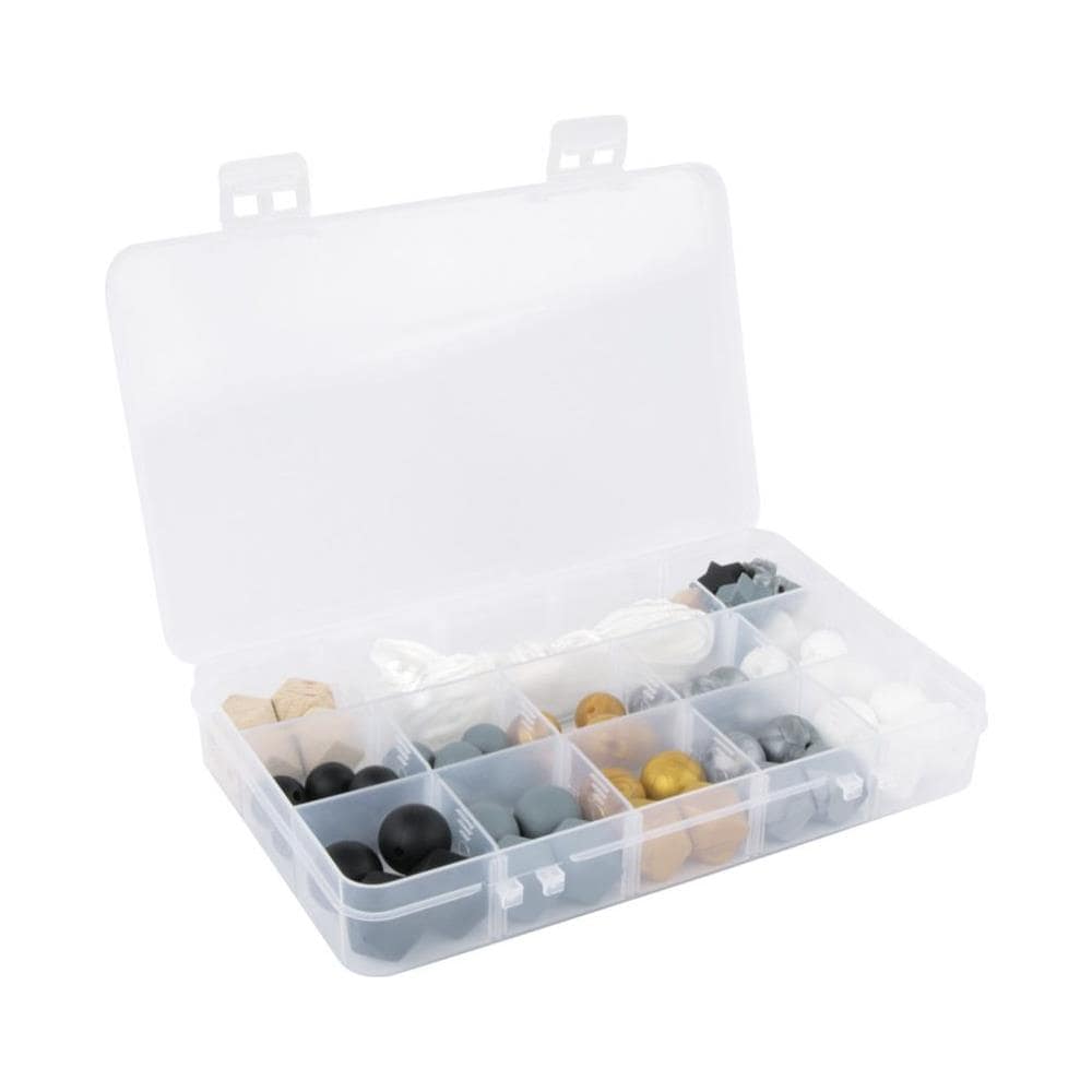 Scatola Perline In Silicone - Oro E Argento - Foto 1