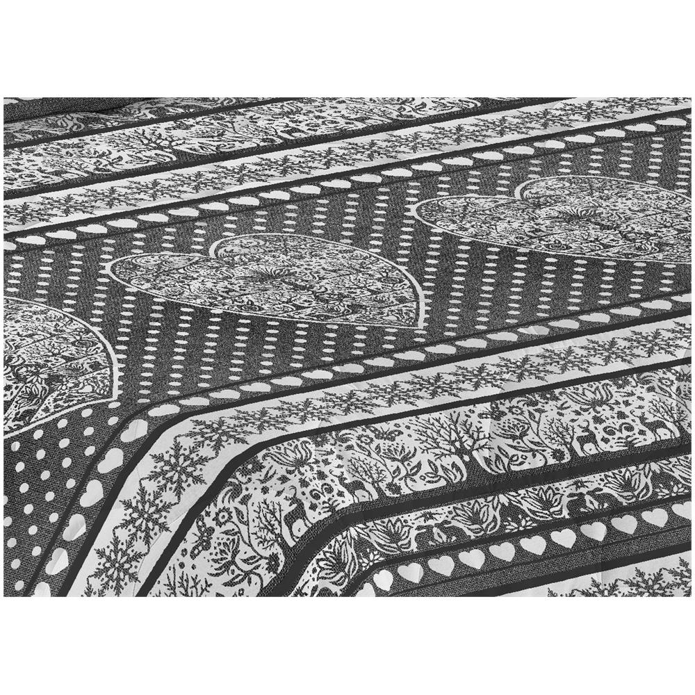 Trapunta Piumone Invernale Linea Pensieri Delicati Disegno New Tirolo Matrimoniale Grigio - Foto 2