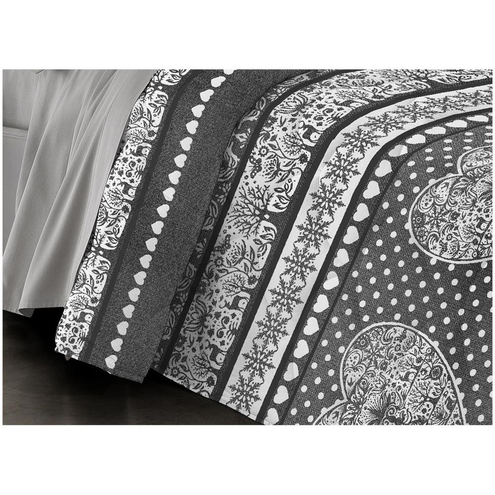 Trapunta Piumone Invernale Linea Pensieri Delicati Disegno New Tirolo Matrimoniale Grigio - Foto 6