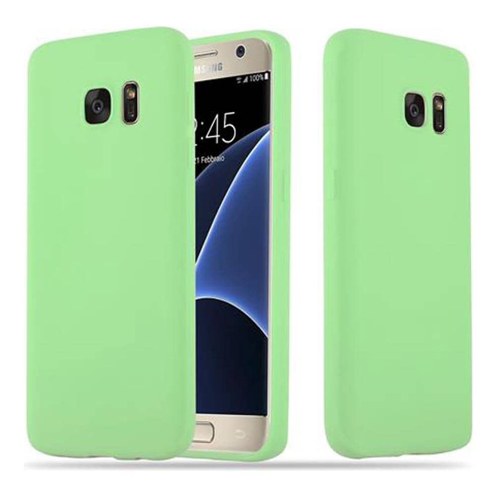 Custodia Compatibile Con Samsung Galaxy S7 In Candy Pastello Verde - Coperchio Protettivo In Silicone Tpu Flessibile - Foto 1