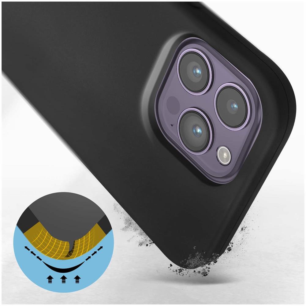 Cover Per Iphone 14 Pro Max In Silicone Semi-rigido Soft-touch Nera - Foto 2