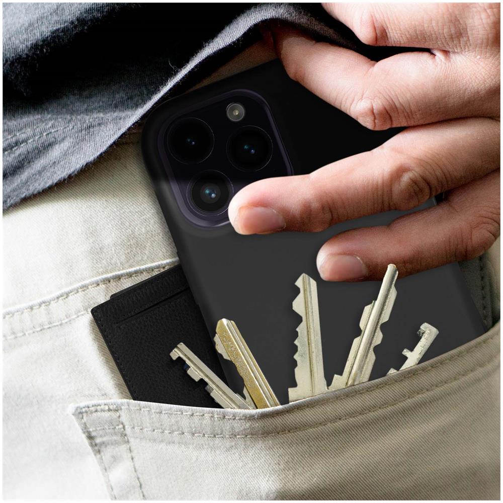 Cover Per Iphone 14 Pro Max In Silicone Semi-rigido Soft-touch Nera - Foto 5