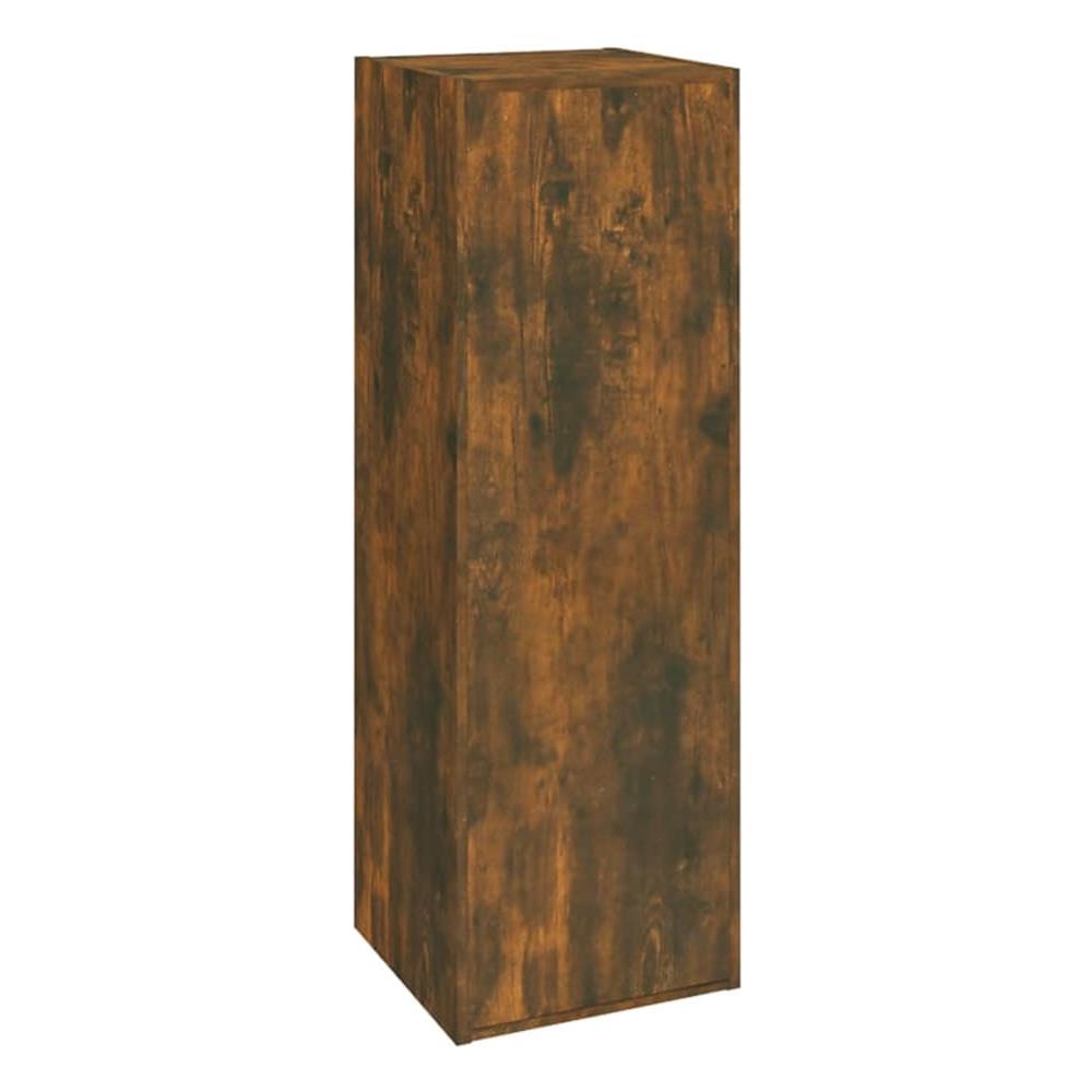 Mobili Tv 2 Pz Rovere Fumo 30,5x30x90cm In Legno Ingegnerizzato - Foto 2