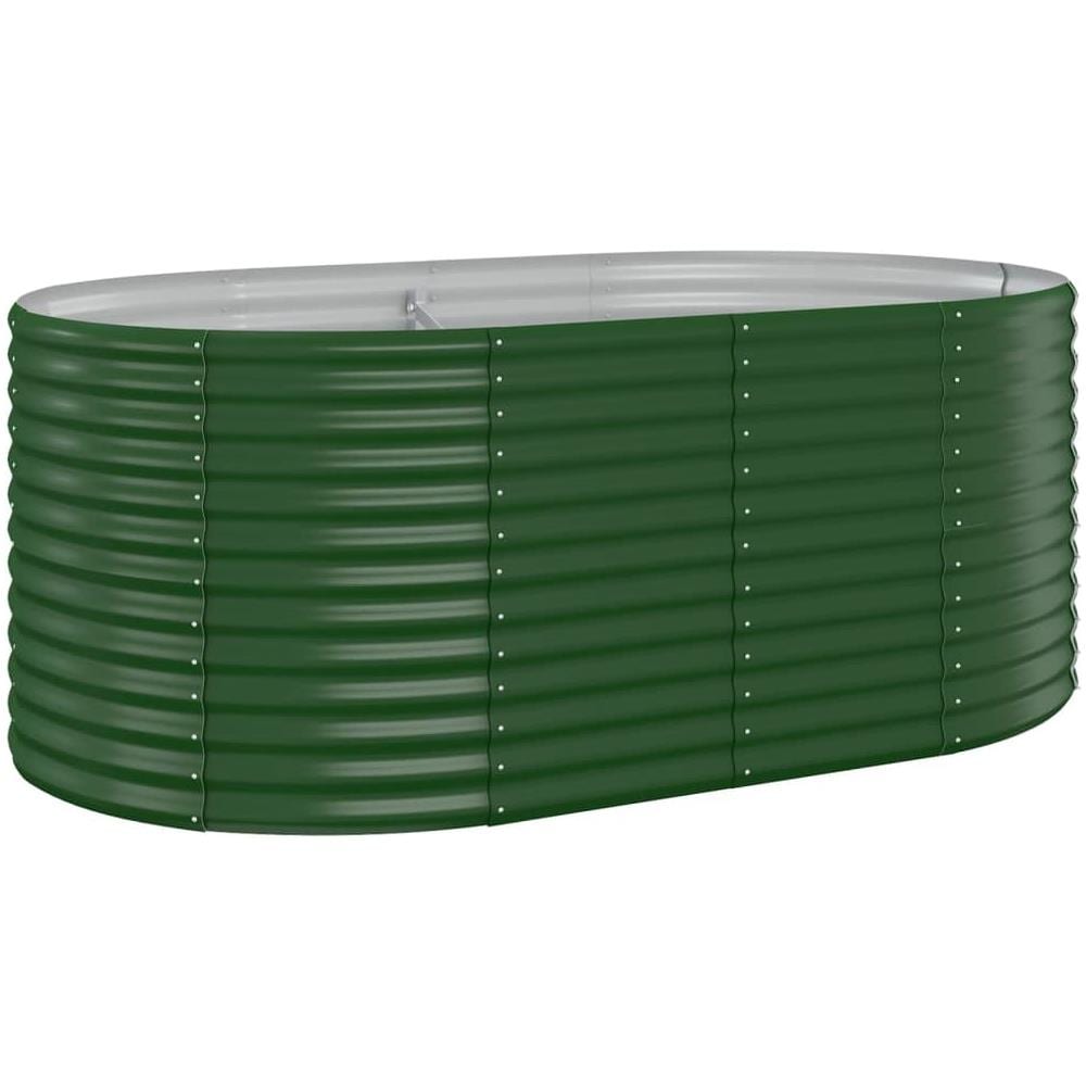 Letto Giardino Acciaio Verniciato a Polvere 175x100x68 cm Verde - Foto 1