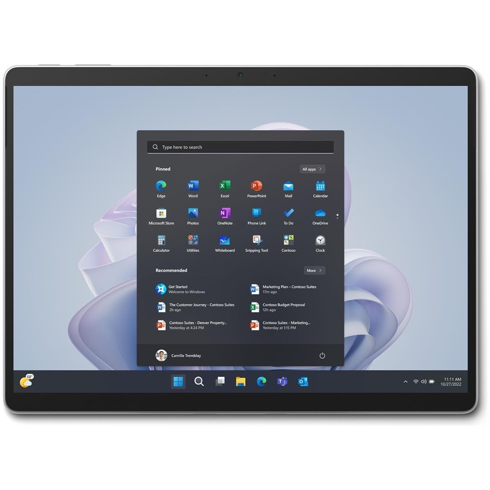 Tablet Surface Pro 9 Platino 13" 2K Intel Core i5 RAM 8GB Memoria 128 GB Wi-Fi Fotocamera 10Mpx Windows 11 Pro - Italia - Foto 1