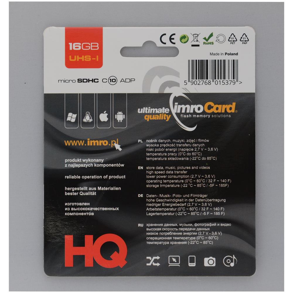 10/16G UHS-I ADP memoria flash 16 GB MicroSDHC Classe 10 - Foto 2