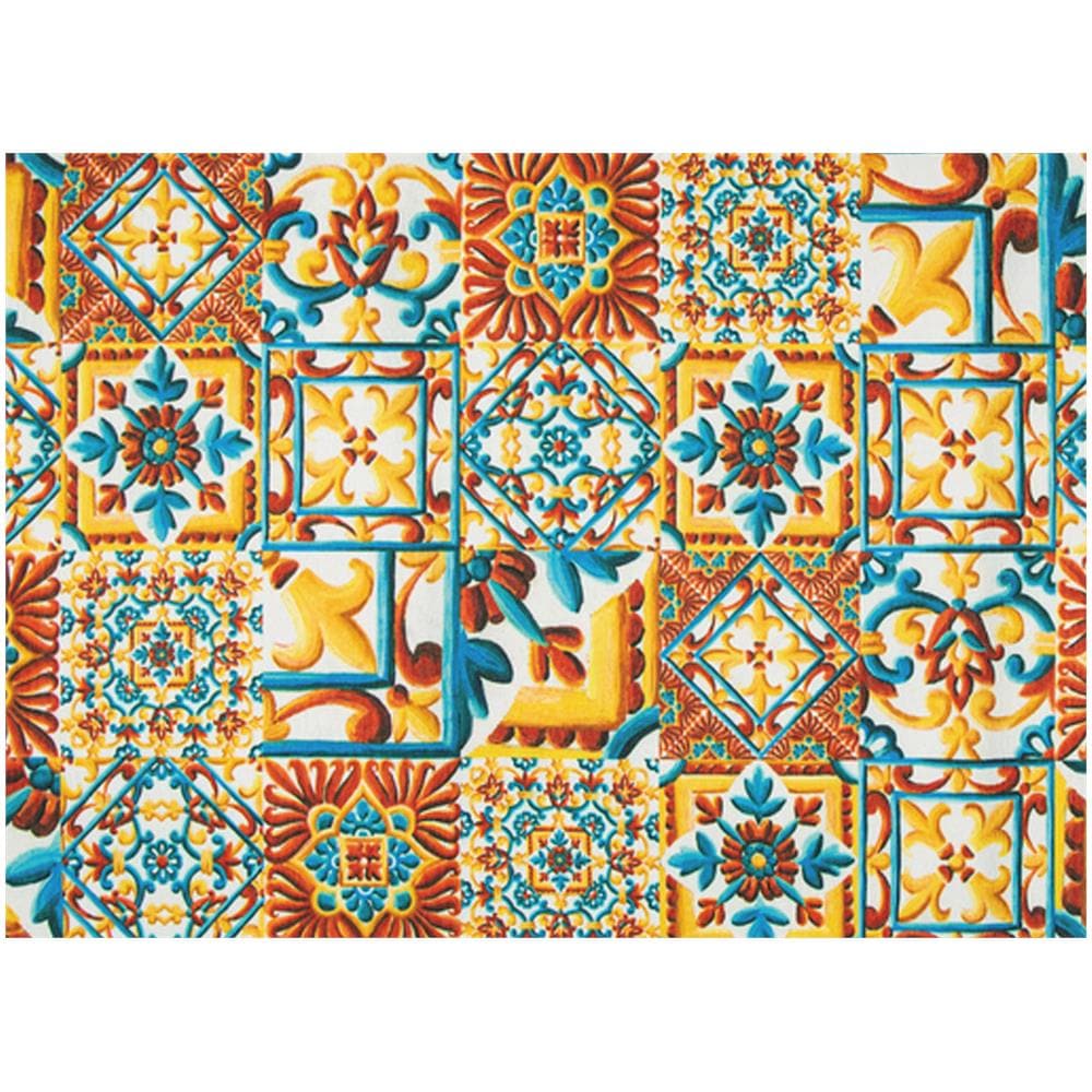 Tappeto Cucina Antiscivolo Stampa Digitale Emozioni Fantasie Maiolica Marina 58x115 Deruta - Foto 2