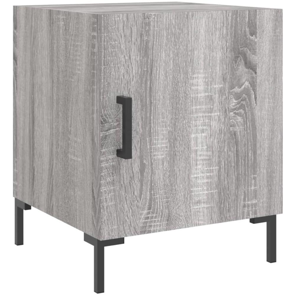 Comodini 2 Pz Grigio Sonoma 40x40x50 Cm In Legno Multistrato - Foto 3