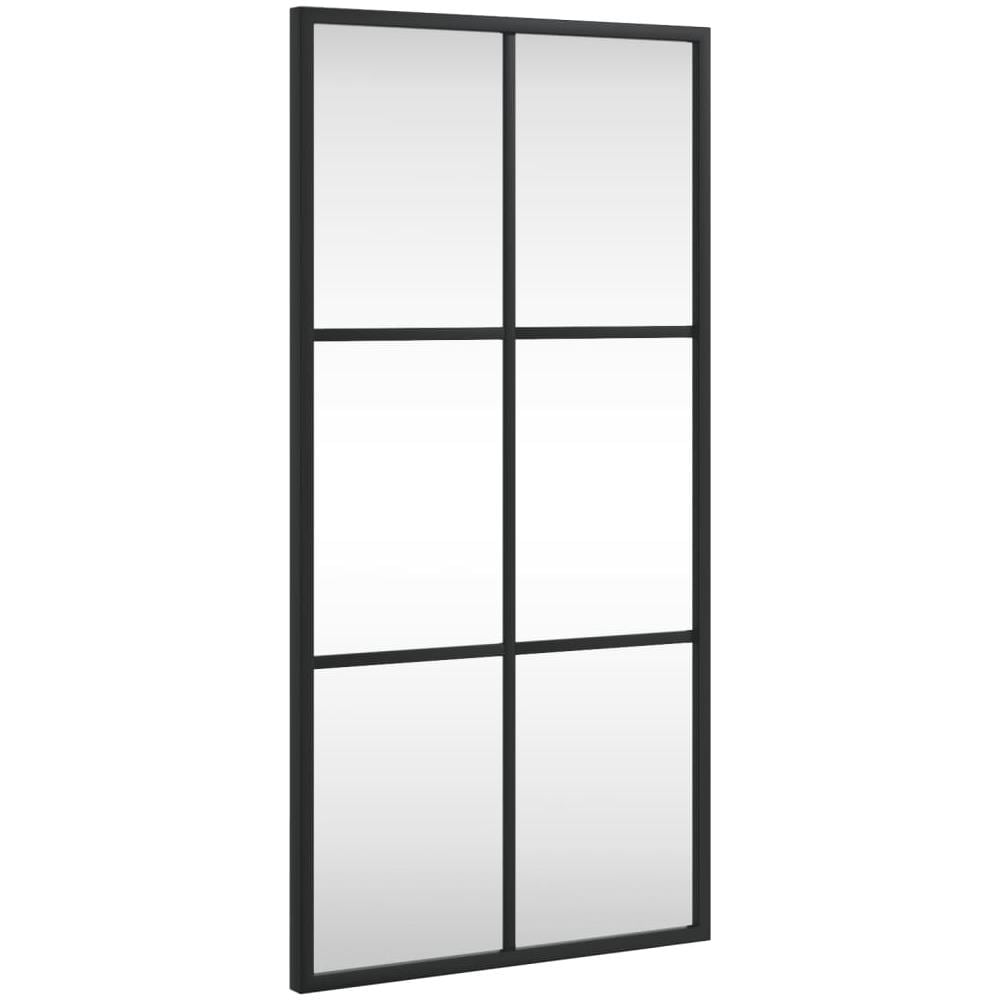Specchio Da Parete Nero 30x60 Cm Rettangolare In Ferro - Foto 2