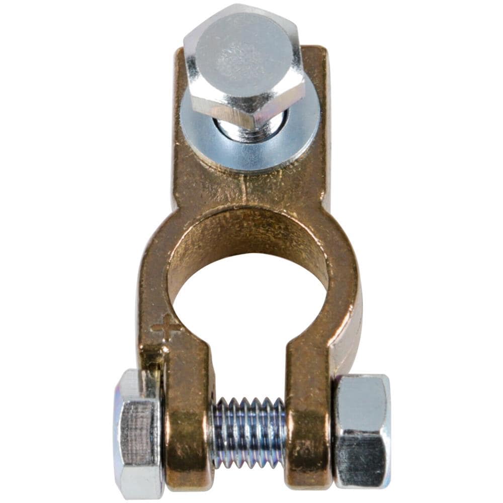 Morsetto Batteria Rinforzato; Fissaggio Cavo A Capocorda Su Vite - Foro Capocorda ? 8 Mm - Polo Positivo - Foto 1