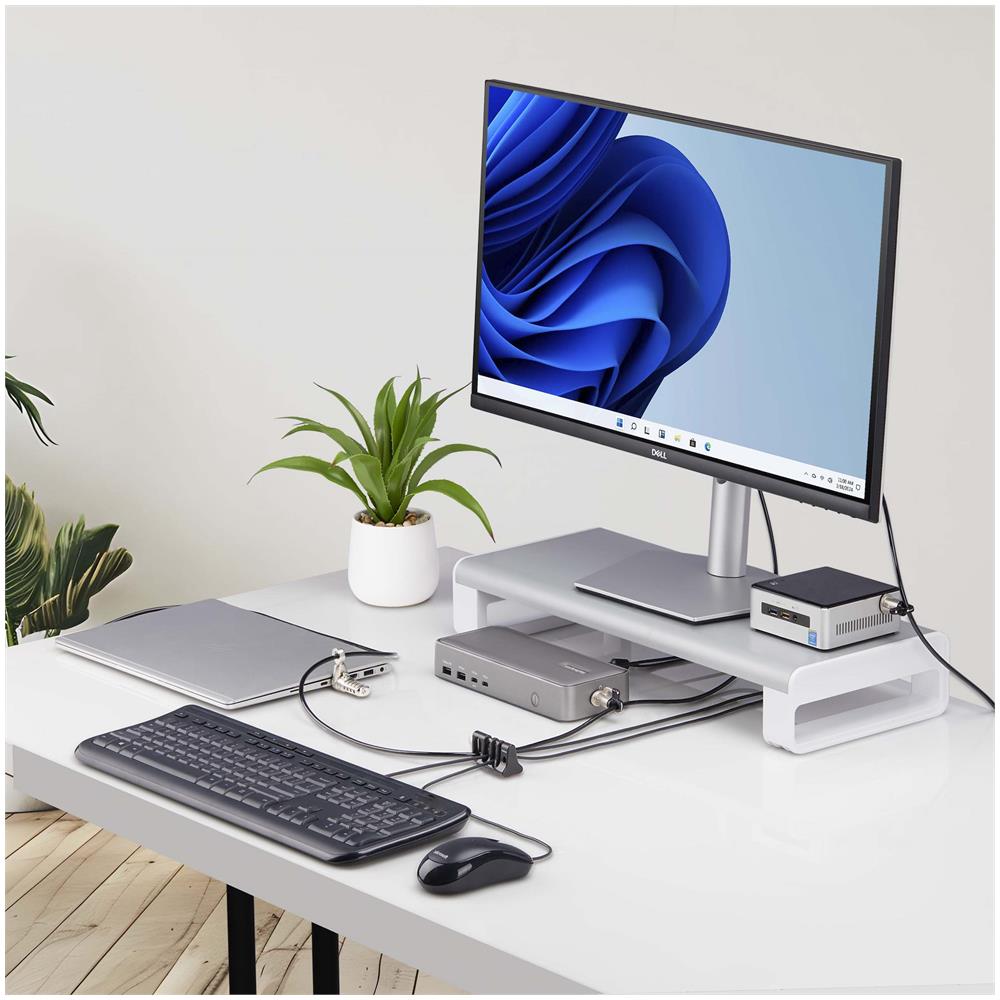 Blocco di sicurezza per cavi delle periferiche, tastiera /mouse, blocco per cavi per uffici /computer condivisi compatibile con cavo /padlock di sicurezza per laptop - TAA - Foto 8