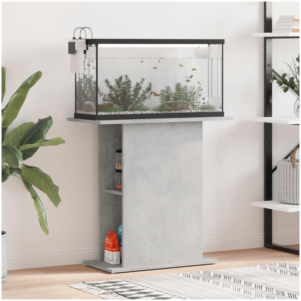 Supporto per Acquario 75x36x72,5 cm Multistrato Grigio Cemento - Foto 2