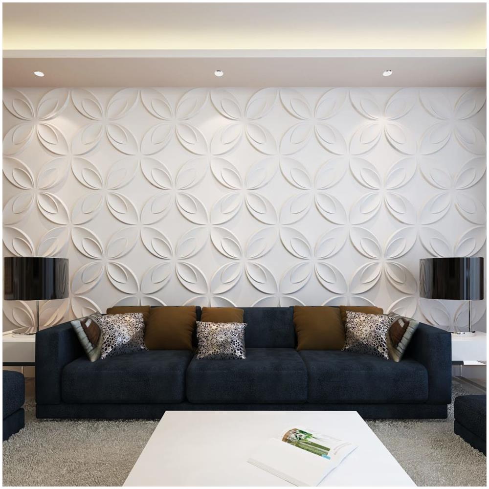 Vidaxl pannello da parete 3d fiore 0,3 m x 66 pannelli 6 m² eprice Parete effetto rovinato