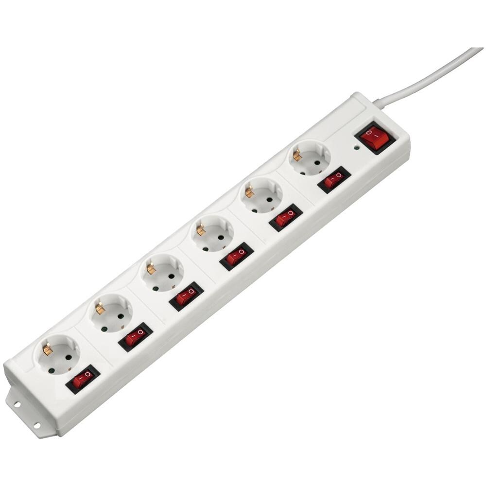 Presa multipla 6+1 XL singolarmente commutabile bianco - Foto 1