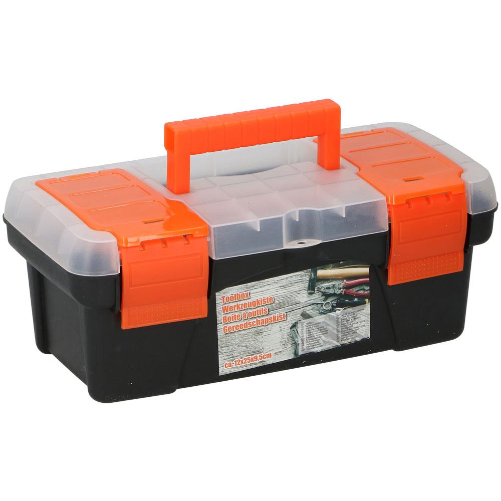 Cassetta Porta Attrezzi Utensili Valigetta Plastica Scomparti E Manico 25x12x9cm - Foto 1