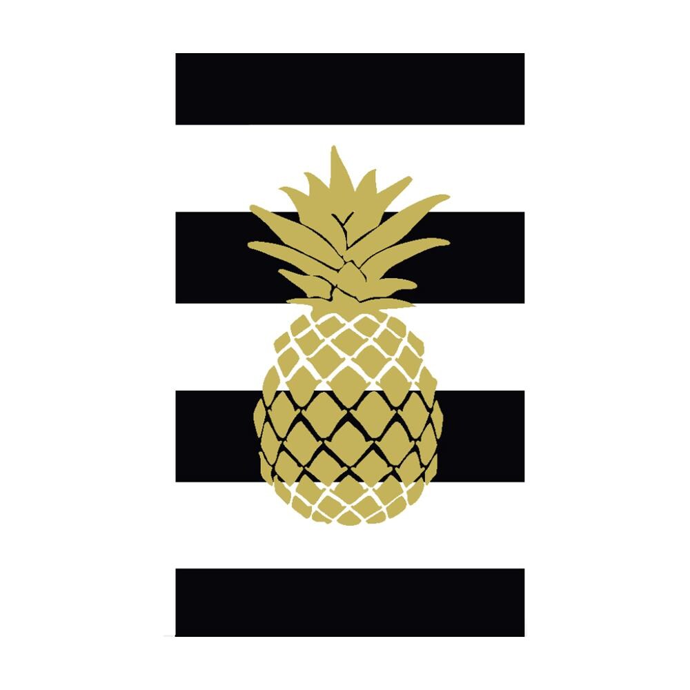 Telo Mare Spiaggia Piscina Jacquard In Spugna Disegno Golden Ananas   - Foto 1