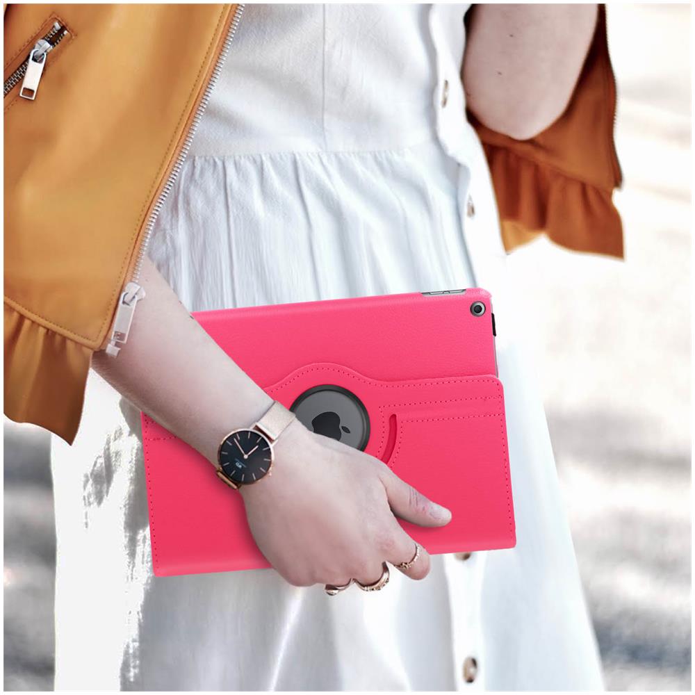 Custodia Ipad 9 2021 Ipad 8 2020 Ipad 7 2019 Supporto Regolabile 360° - Fucsia - Foto 5