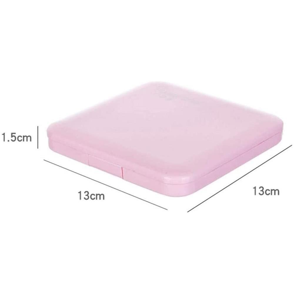 Custodia Cover Contenitore Per Mascherine Mascherina Astuccio Portatile In Plastica Colore Rosa - Foto 3