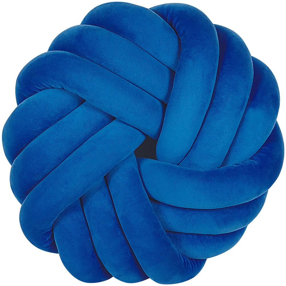 Cuscino A Nodo 30 X 30 Cm Blu Akola - Foto 1